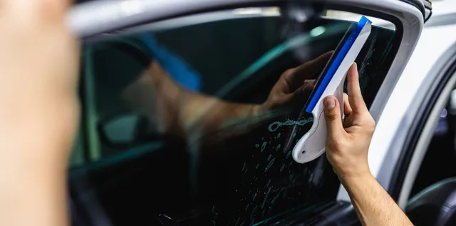 Professional window tint installation by BlackLine Tinting South Florida