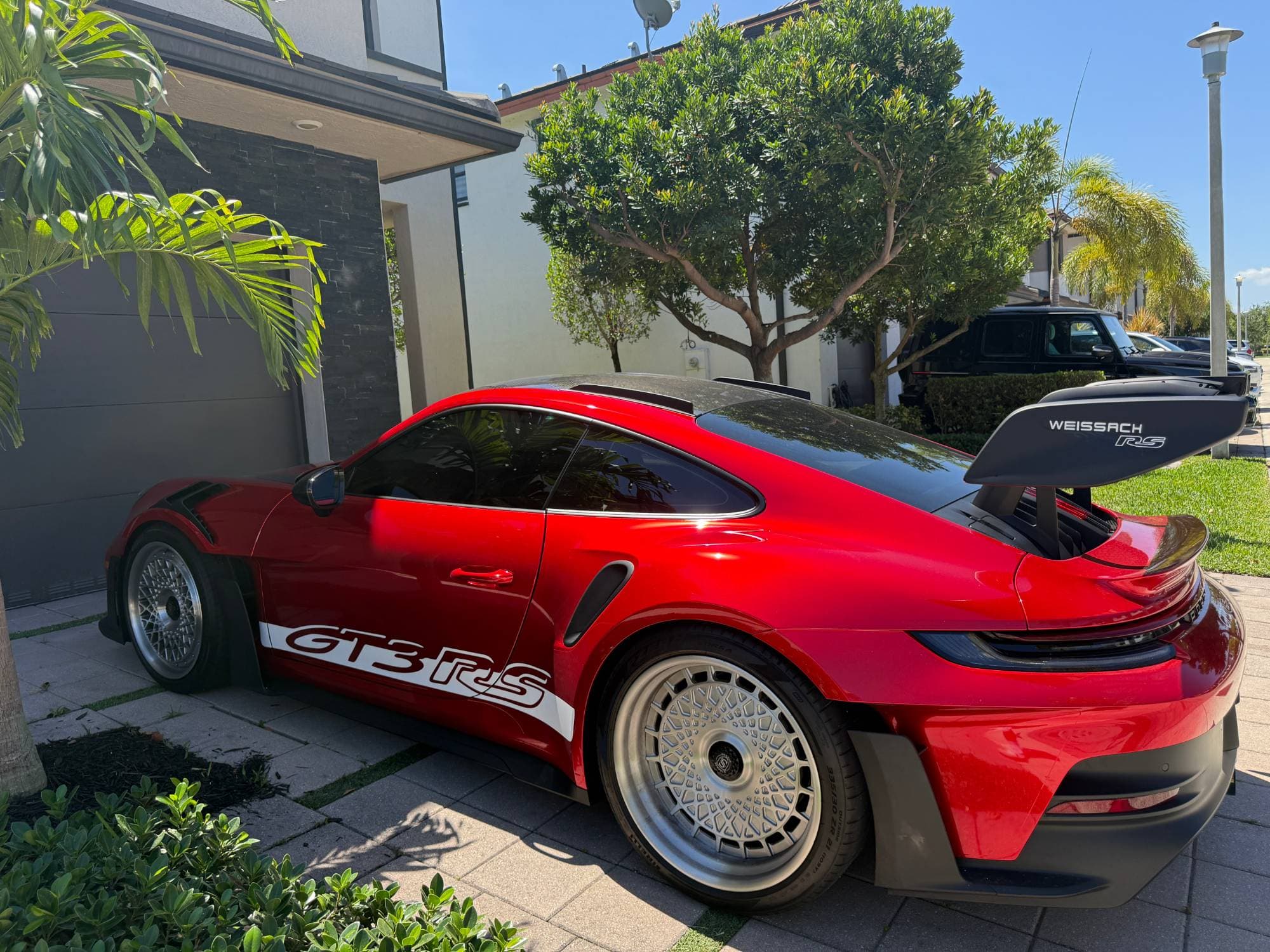 Red Porsche 911 GT3 RS ceramic window tint South Florida